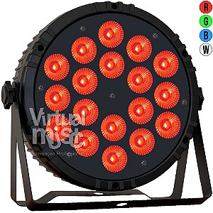 Canhao Parled 18 Leds 12w Rgbw Quadriled 4IN1