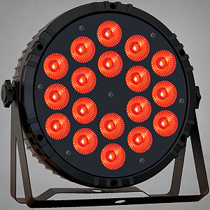 Canhao De Led Luz De Palco Refletor Par Led 18 Leds 12w Rgbw Quadriled 216w Automatico Ritmico Dmx - 127/220v