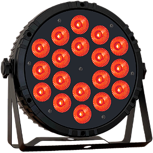 Canhao De Led Luz De Palco Refletor Par Led 18 Leds 12w Rgbw Quadriled 216w Automatico Ritmico Dmx - 127/220v