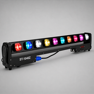 Ribalta Led Beam Colorido 10 Leds 40w Rgbw Quadriled Automatico Ritmico Dmx Iluminacao Dj Profissional - 127/220v