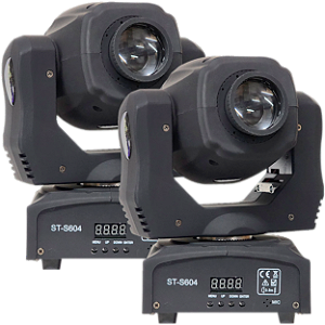 Kit 2 Moving Head Led Spot 60w Dmx Disco de Cores e Gobos