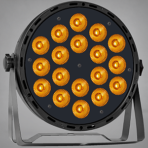 Canhao De Led Luz De Palco Refletor Par Led 18 Leds 18w Rgbwauv Hexaled 324w Automatico Ritmico Dmx - 127/220v