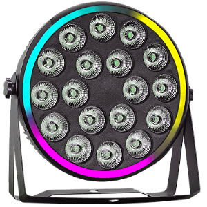 Parled SOG-1864F 18 Leds 12w Rgbw Quadriled 4IN1 Borda Led