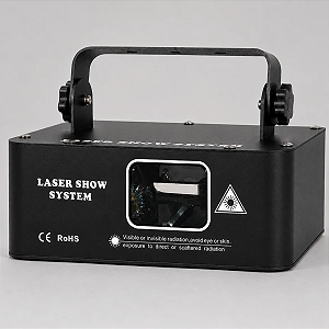 Laser Colorido Projetor Holografico Rgb 400mw Automatico Ritmico Dmx Jogo De Luz Iluminacao Dj Profissional - 127/220v