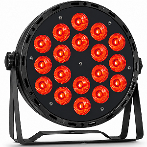 Canhao De Led Luz De Palco Refletor Par Led 18 Leds 12w Rgbw Quadriled 216w Automatico Ritmico Dmx - 127/220v