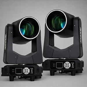 Kit 2 Moving Head Led Beam 230w Foco Eletronico Arco Iris Disco Cor Desenho Prisma Borda Led Dmx Profissional - 127/220v
