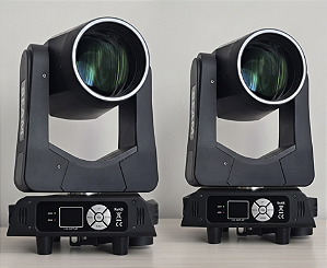 Kit 2 Moving Head Beam VM-B230 Mini 7R 230w Arco Iris Borda Led Foco Eletronico