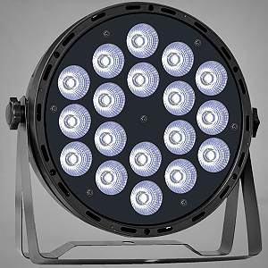 Canhao De Led Luz De Palco Refletor Par Led 18 Leds 12w Rgbw Quadriled 216w Automatico Ritmico Dmx - 127/220v