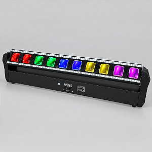 Ribalta Led Beam Colorida 10 Leds 40w Rgbw Fita Led Branco Quente Frio Dmx Iluminacao Dj Profissional - 127/220v