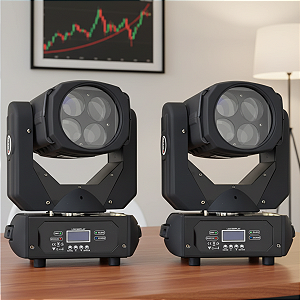 Kit 2 Moving Head Beam Led 100w Caleidoscopio