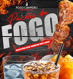 Pacote #05 - Domingo Almoço -   Rodízio de carnes, sushi e buffet de salada mais água, suco e refrigerante para 10 pessoas