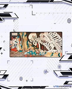 (PRONTA ENTREGA)  Mousepad Company LARGE 91X46cm - Skeleton Spectre by Utagawa Kuniyoshi