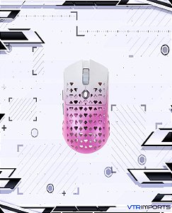 (PRONTA ENTREGA) Vancer Gretxa Wireless Ultralight Gaming Mouse 3370 Sensor - 19000 DPI - PTFE - 69g (Pink)