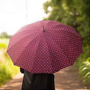 Guarda-Chuva Poá Vermelho