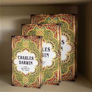 Livros-Caixa Decorativos Charles Darwin M