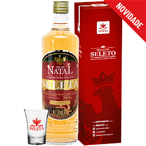 Cachaça Seleta Edição Natal 700 Ml + Copo Shot 60 Ml