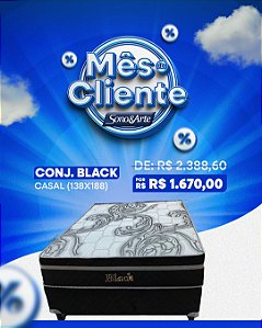 Conjunto Box Black Molas Ensacadas.