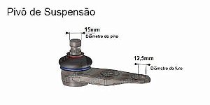 Pivo Suspensao Direito Saveiro 2.0 1993 N1033