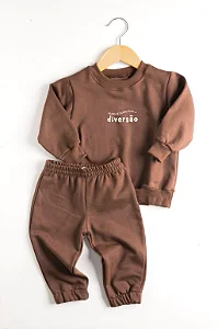 Conjunto Moletom Chocolate