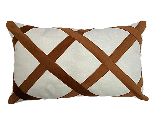 Almofada Baguete 30x50 Deminas- Coleção Despertar Cru - Caramelo