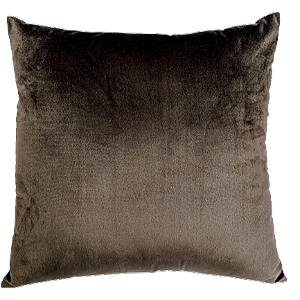 Capa de almofada Decorativa Deminas 45x45 - Veludo Inca - Marrom