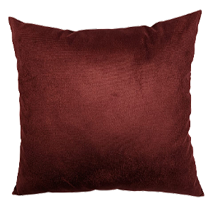 Capa de almofada Decorativa Deminas 45x45 - Veludo Inca - Marsala