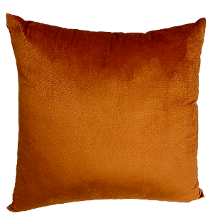 Capa de almofada Decorativa Deminas 45x45 - Veludo Inca - Telha