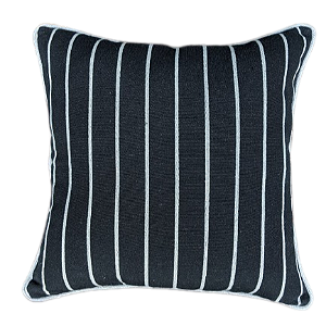 Capa de Almofada Decorativa Deminas 45x45 - Coleção Jacquard - Preto
