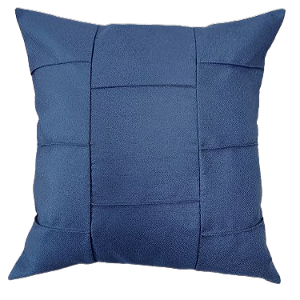 Capa de Almofada Decorativa Deminas 45x45 - Coleção Indigo - Drapeada Azul