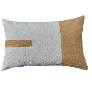 Almofada Baguete Decorativa 30x50 Deminas - Coleção Serenity- Caramelo