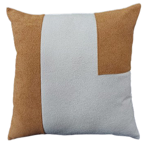 Capa de Almofada Decorativa Deminas 45x45 - Coleção Serenity - Geométrica Caramelo