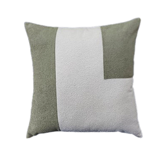 Capa de Almofada Decorativa Deminas 45x45 - Coleção Serenity - Geométrica Verde Oliva