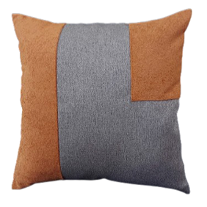 Capa de Almofada Decorativa Deminas 45x45 - Coleção Indigo - Geométrica Cinza