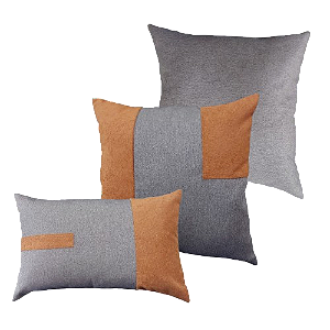 Kit 3 Capas de Almofadas Decorativas Deminas 50x50 - Coleção Indigo