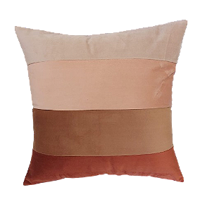 Almofada Decorativa 45x45 Deminas - Coleção Jô - Listras - Rose