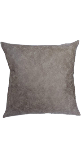 Almofada Decorativa 50X50 Deminas - Coleção Texturas -Couro Cinza