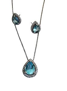 Conjunto gotinha contorno zircônias