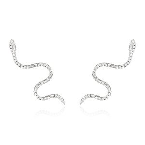 Brinco ear cuff cobrinha