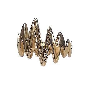 Anel zig zag liso