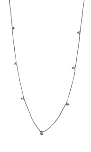 Colar longo pontos de zircônias