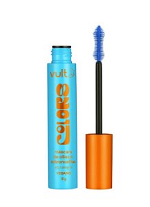 MÁSCARA DE CÍLIOS E SOBRANCELHA COLORS AZUL ALEGRIA VULT