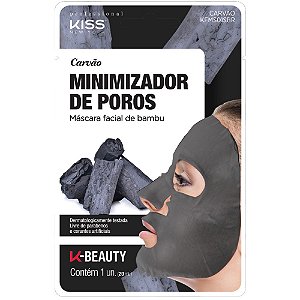 MÁSCARA FACIAL DE BAMBU CARVAO MINIMIZADOR DE POROS KISS NY