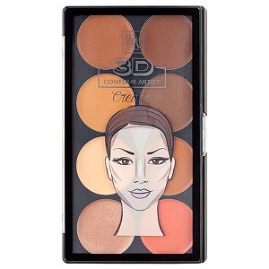 PALETA DE CONTORNO CREMOSA CONTOUR ARTIST CREAM-LIGHT MEDIUM RK BY KISS