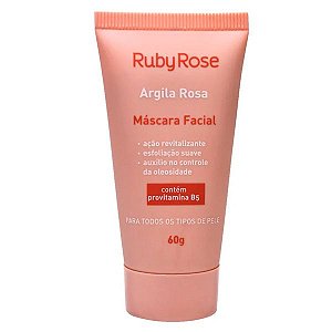 MÁSCARA FACIAL ARGILA ROSA RUBY ROSE