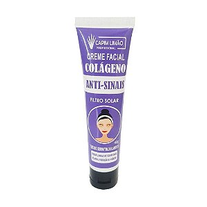 Creme Facial Colágeno Anti-Sinais Capim Limão