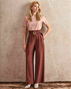 Calça Pantalona Fivela