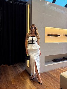 Vestido Midi Laços P&B
