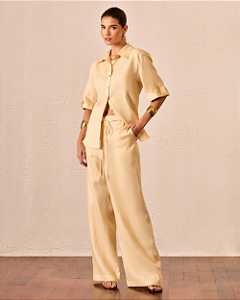 Calça Pantalona Elástico
