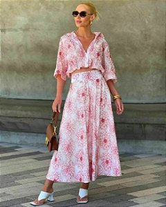 Conjunto Bordado Floral