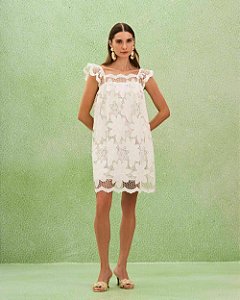 Vestido Curto Renda Guipir